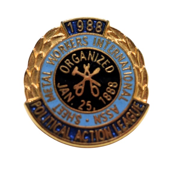 Other - 1988 Sheet Metal Workers International Assn Lapel Pin Political Action League
